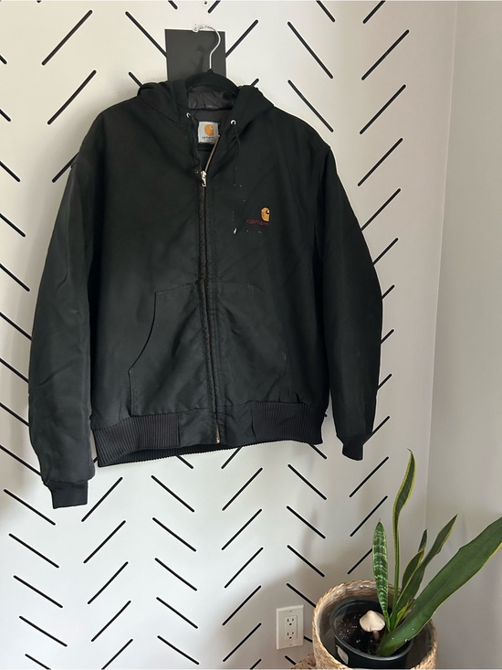 Carhartt Other - Vintage 90s carhartt men’s black insulated canvas jacket